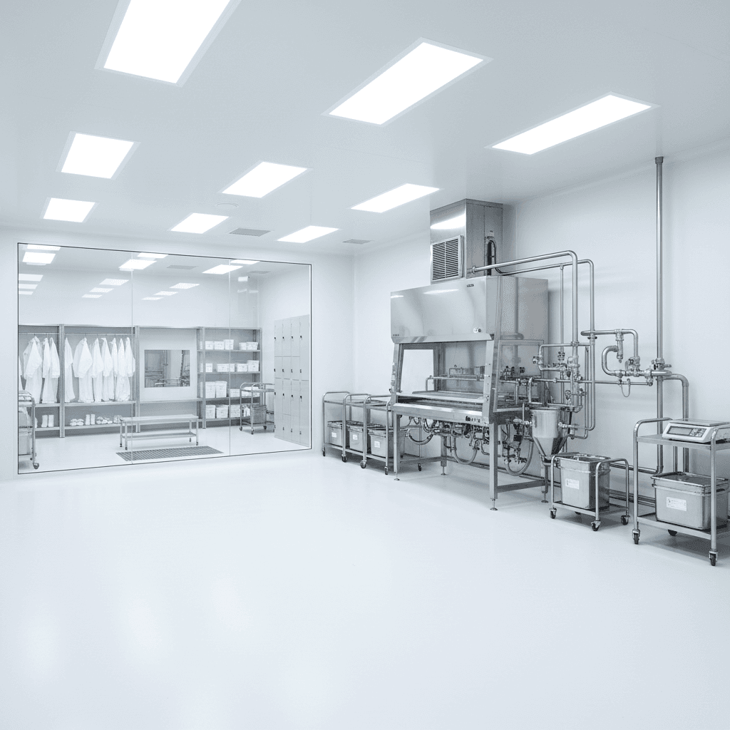 Pharmaceutical cleanroom interior